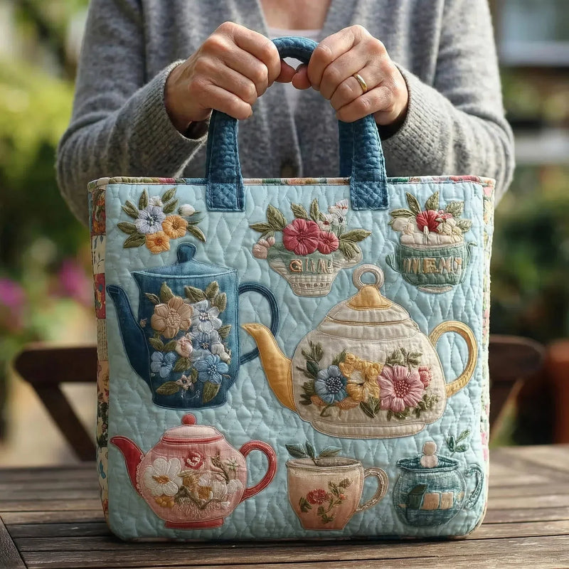 Sac matelassé imprimé fleuri