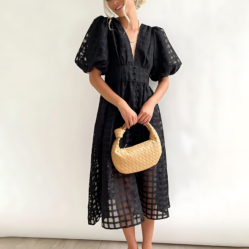 Julia - Robe midi d'été élégante